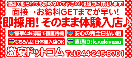 激安ドットコム - 川崎・堀之内・南町のソープランド求人情報