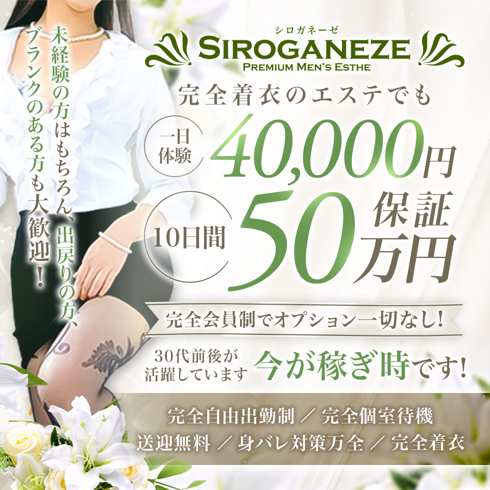 シロガネーゼ - 札幌・すすきののメンズエステ求人情報